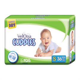 VELONA CUDDLES SMALL BABY DIAPERS  36 Pcs PACK
