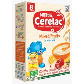 Nestle CERELAC Infant Cereal with Milk Mixed Fruits with Milk from 8 months, 225g Bag in Box Pack